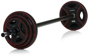 Raskuste ja kangide komplekt Gymstick 61057PU, 20 kg