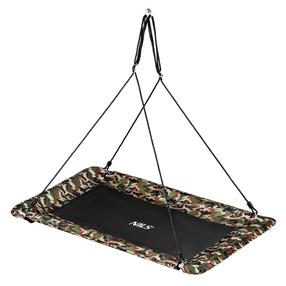 Sūpynės gandro lizdas vaikams Nils NB5043, 80 cm, 150 cm, juoda sp./žalia sp.