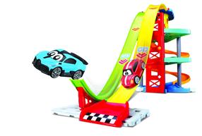 Autorada BB Junior Launch & Race Tower 16-88604, mitmevärviline