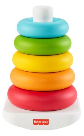 Lavinimo žaislas Mattel Fisher Price Rock A Stack, 21 cm, įvairių spalvų