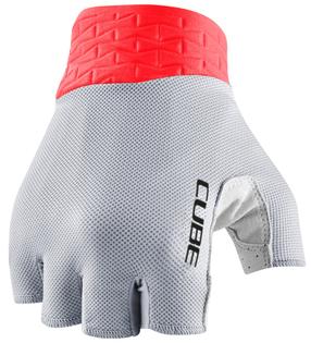 Dviratininko pirštinės universalus Cube Performance Short Finger, raudona sp./pilka sp., XS