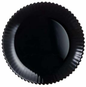 Šķīvis deserta Luminarc Bloom Black, 19 cm x 19 cm, melna krās.
