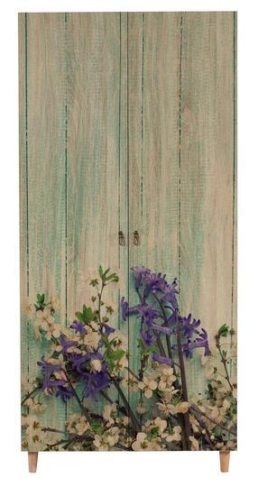 Spinta Kalune Design Stil 727, ruda sp./įvairių spalvų, 90 cm x 52 cm x 192 cm