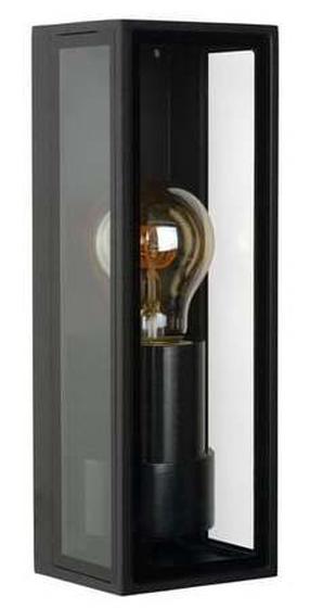 Sieninis lauko šviestuvas Lucide Dukan, 15W, E27, IP65, juoda sp., 8.6 cm x 25.8 cm