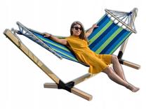 Hamakas su rėmu, (spalva/dizainas parenkami atsitiktine tvarka), 245 cm