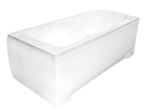 Vonia, laisvai pastatoma Besco Majka Nova, 70 cm x 150 cm x 53.5 cm, stačiakampis, balta sp.