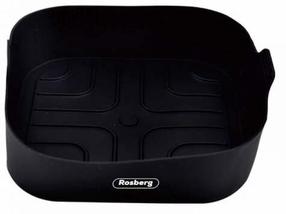 Silikoninis įdėklas karšto oro gruzdintuvei Rosberg R51980SS, juoda, 20.5 cm x 20.5 cm