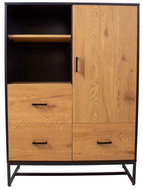 Spintelė Home4you Amsterdam 45035, juoda, 100 cm x 40 cm x 140 cm