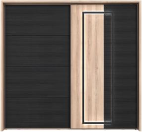 Riidekapp Forte SRCSET02B-C867, pruun v./must v., 231.1 cm x 63.9 cm x 215.9 cm