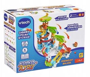 Konstruktors ar lodīšu trasi VTech Double Balance, 47 gab., daudzkrāsaina