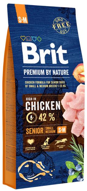 Сухой корм для собак Brit Premium Nature Senior, курица, 3 кг