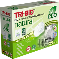 Indaplovių tabletės Tri-Bio Natural All in One, 25 vnt.