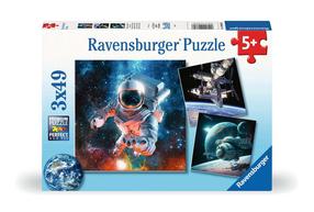 Dėlionė 3in1 Ravensburger Outer Space 00860, 17.8 cm x 17.8 cm, 147 vnt., įvairių spalvų
