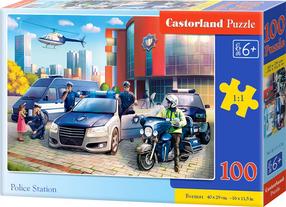 Puzle Castorland Police Station 464053, 29 cm x 40 cm, 100 gab., daudzkrāsaina