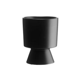 Lillepott 4Living 644406, kivi, Ø 15 cm, must v.
