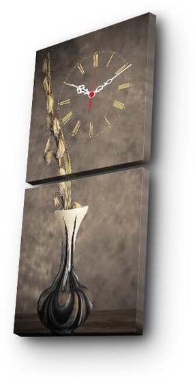 Часы - картинка Wallity Canvas 2P2828CS-20, многоцветный, 28 см x 28 см