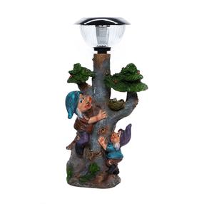Sodo dekoracija "Nykštukai", "Medis" Garden Center NF82151-1/YSJ71278, 23.2 cm x 18 cm x 46.7 cm, įvairių spalvų