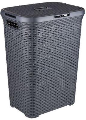 Skalbinių dėžė Curver, 60 l, pilka sp., 34.1 cm x 44.8 cm x 61.5 cm