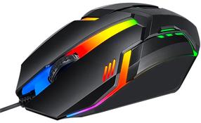 Проводная игровая мышь Vakoss TM-5133K, с проводом к usb / ps/2, черный цв.