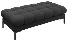 Prieškambario suoliukas Micadoni Home Mamaia, tamsiai pilka sp., 62 cm x 133 cm x 41 cm