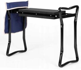 Sulankstomas suoliukas MultiGarden SC-002BL, juodas, 60.5 cm x 31.5 cm x 49 cm