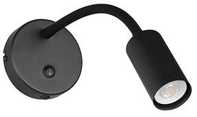 Šviestuvas sieninis Reality Taryn, GU10, 1 x 5 W, juoda sp. / juoda sp.