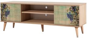 TV galds Kalune Design Truva 727, ozola krās., 40 cm x 140 cm x 50 cm