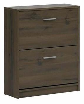 Batų dėžė Nepo Plus, ruda, 70 cm x 27.5 cm x 84 cm