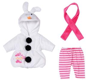 Комплект одежды для куклы Zapf Creation Baby born Snowman, белый цв./розовый цв.