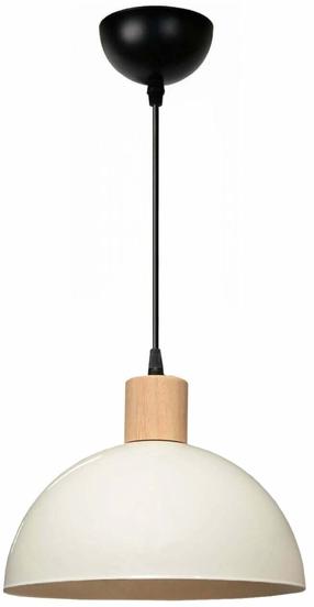 Lampa griesti Opviq 241895 780SGN4765, E27, 1 x 40 W, krēmkrāsa krās. / melna krās., 25 x 25 cm