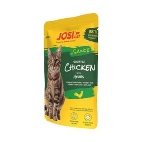 Mitrā kaķu barība Josera JosiCat In Sauce, vistas gaļa, 0.085 kg