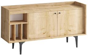 Spintelė Kalune Design Canopus, ąžuolo sp., 40 cm x 150 cm x 80 cm