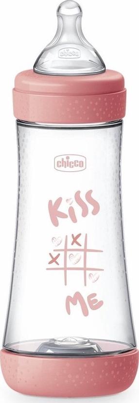 Kūdikių buteliukas Chicco, 300 ml, 4 mėn., rožinė sp.