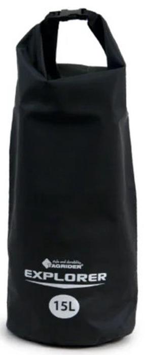 Ūdensizturīgā soma Tagrider Explorer, 15 l, melna krās.