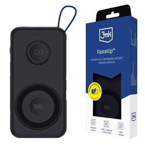 Lādētājs-akumulators (Power bank) 3MK Pastelup, 10000 mAh, 22.5 W, melna krās.