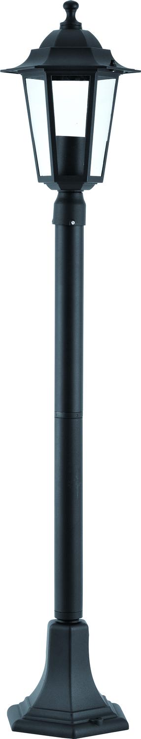 Vabalt seisev välisvalgusti Domoletti Arna, 15W, E27, IP44, must v., 19.2 cm x 98 cm