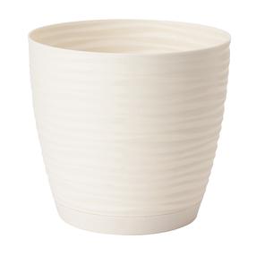 Puķu pods Form Plastic Petit 3030, plastmasa, Ø 16.7 cm, balta krās.