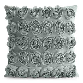 Dekoratyvinės pagalvėlės užvalkalas Roses JA222-03, mėtinė (mint) sp., 45 cm x 45 cm