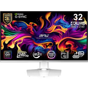 Monitorius MSI MPG 321URXWDE QD-OLED, QD-OLED, 240 Hz, UHD, 31.5"
