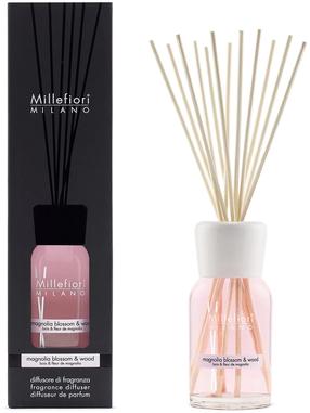 Namų kvapas, kvapiosios lazdelės Millefiori Milano Magnolia Blossom & Wood, 250 ml