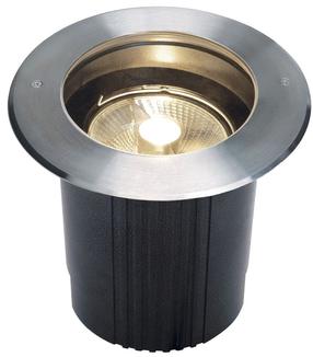 Įleidžiamas lauko šviestuvas SLV Dasar 215, 75W, GU10, IP67, nerūdijančiojo plieno sp., 21.5 cm x 16 cm