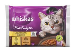 Šlapias kačių maistas Whiskas Pure Delight, vištiena/kalakutiena, 0.085 kg x 4 vnt.