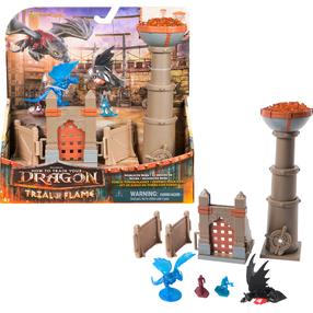 Figūriņu komplekts, ar piederumiem Spin Master How To Train Your Dragon Dragon Arena Torch Tower