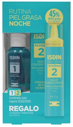 Набор средств по уходу за лицом для женщин Isdin Acniben Concentrated, 77.0 мл, 2 шт.