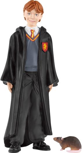 Žaislinė figūrėlė Schleich Harry Potter Ron Weasley & Scabbers 42634, juoda sp.