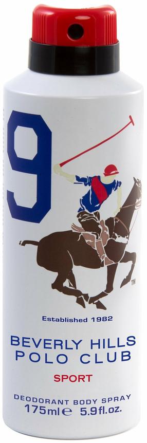 Vyriškas dezodorantas Beverly Hills Polo Club Sport No9, 175 ml