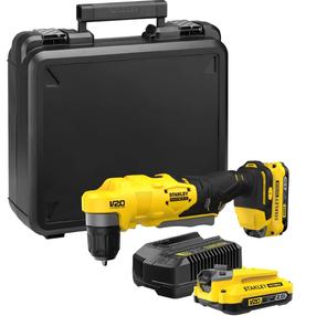 Akumulatora leņķa urbjmašīna ar bateriju Stanley SFMCD750D2K-QW, 18 V, 2 Ah
