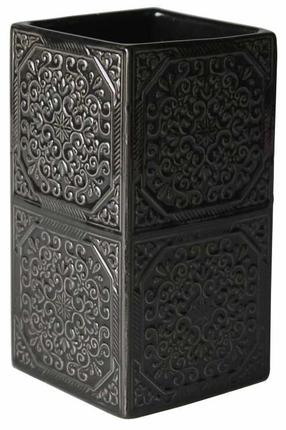 Vonios stiklinė Splendid Kord LA-KORD-KUBEK-CZA, juoda, 6.5 cm x 12.5 cm x 6.5 cm