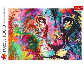 Пазл Trefl Colourful Lion 10707, 68.3 см x 48 см, 1000 шт., многоцветный