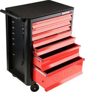 Тележки для инструментов Yato YT-09000, 66.5 см x 45.3 см x 93.2 см, черный цв./красный цв.